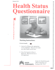 SEEK questionnaire